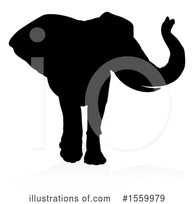 Royalty-Free (RF) Elephant Clipart Illustration by AtStockIllustration - Stock Sample #1559979