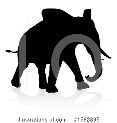 Royalty-Free (RF) Elephant Clipart Illustration by AtStockIllustration - Stock Sample #1562895