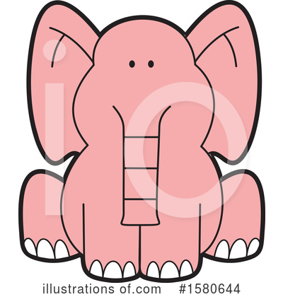 Royalty-Free (RF) Elephant Clipart Illustration by Johnny Sajem - Stock Sample #1580644