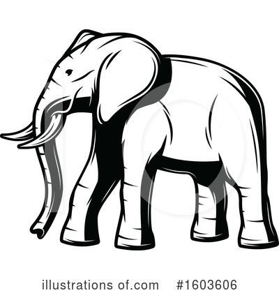 Royalty-Free (RF) Elephant Clipart Illustration by Vector Tradition SM - Stock Sample #1603606