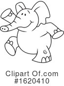Elephant Clipart #1620410 by Johnny Sajem
