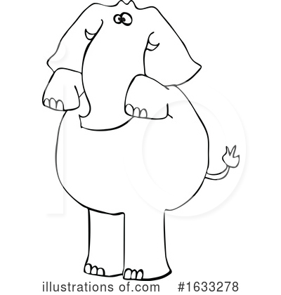 Royalty-Free (RF) Elephant Clipart Illustration by djart - Stock Sample #1633278