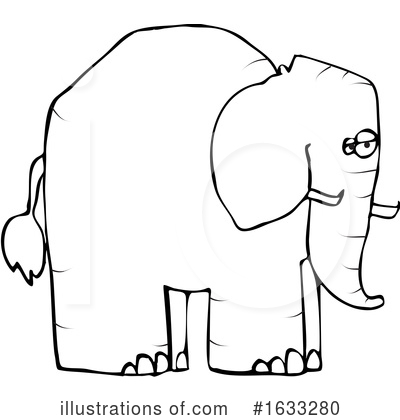 Royalty-Free (RF) Elephant Clipart Illustration by djart - Stock Sample #1633280