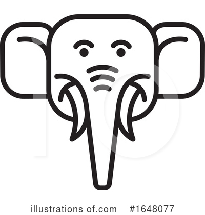 Royalty-Free (RF) Elephant Clipart Illustration by Lal Perera - Stock Sample #1648077