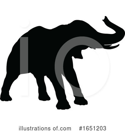 Royalty-Free (RF) Elephant Clipart Illustration by AtStockIllustration - Stock Sample #1651203