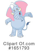 Elephant Clipart #1651793 by yayayoyo