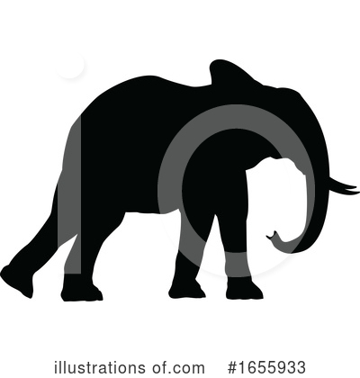 Royalty-Free (RF) Elephant Clipart Illustration by AtStockIllustration - Stock Sample #1655933