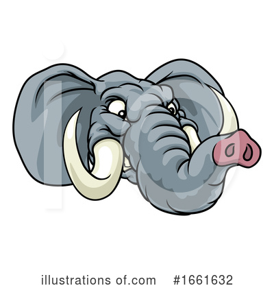 Royalty-Free (RF) Elephant Clipart Illustration by AtStockIllustration - Stock Sample #1661632