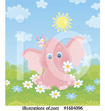 Royalty-Free (RF) Elephant Clipart Illustration by Alex Bannykh - Stock Sample #1684096