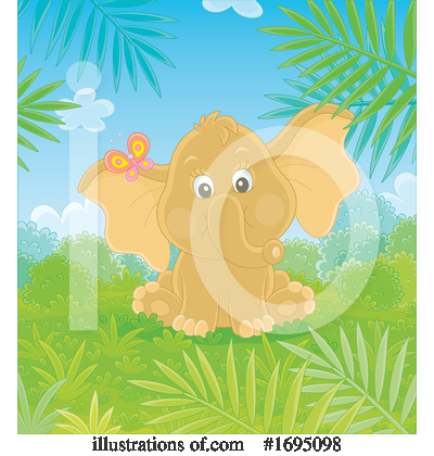 Royalty-Free (RF) Elephant Clipart Illustration by Alex Bannykh - Stock Sample #1695098