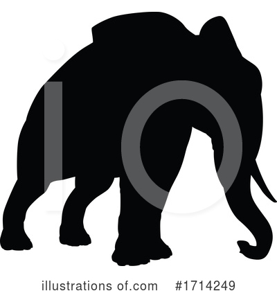 Royalty-Free (RF) Elephant Clipart Illustration by AtStockIllustration - Stock Sample #1714249