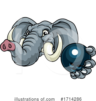 Royalty-Free (RF) Elephant Clipart Illustration by AtStockIllustration - Stock Sample #1714286