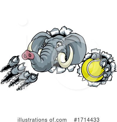 Royalty-Free (RF) Elephant Clipart Illustration by AtStockIllustration - Stock Sample #1714433