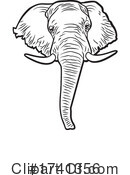 Elephant Clipart #1741356 by Johnny Sajem