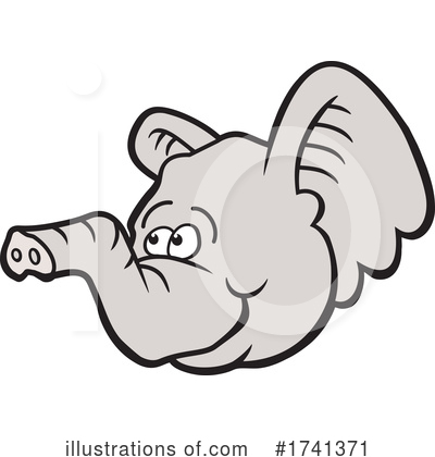 Royalty-Free (RF) Elephant Clipart Illustration by Johnny Sajem - Stock Sample #1741371