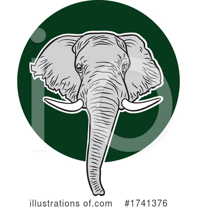 Royalty-Free (RF) Elephant Clipart Illustration by Johnny Sajem - Stock Sample #1741376