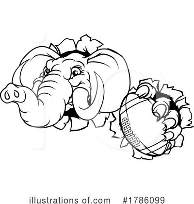 Royalty-Free (RF) Elephant Clipart Illustration by AtStockIllustration - Stock Sample #1786099