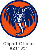 Elephant Clipart #211951 by patrimonio
