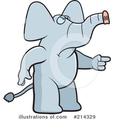 Royalty-Free (RF) Elephant Clipart Illustration by Cory Thoman - Stock Sample #214329