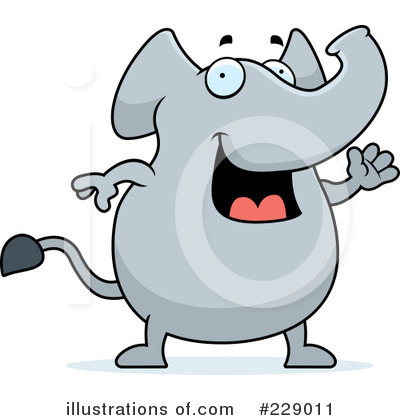 Royalty-Free (RF) Elephant Clipart Illustration by Cory Thoman - Stock Sample #229011