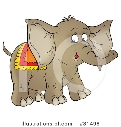 Royalty-Free (RF) Elephant Clipart Illustration by Alex Bannykh - Stock Sample #31498