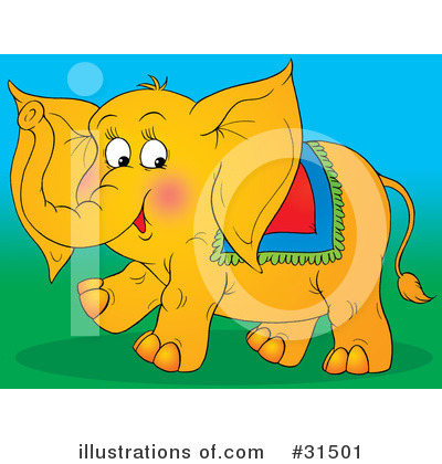 Royalty-Free (RF) Elephant Clipart Illustration by Alex Bannykh - Stock Sample #31501