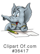 Elephant Clipart #36417 by dero