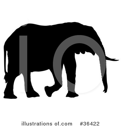 Royalty-Free (RF) Elephant Clipart Illustration by dero - Stock Sample #36422