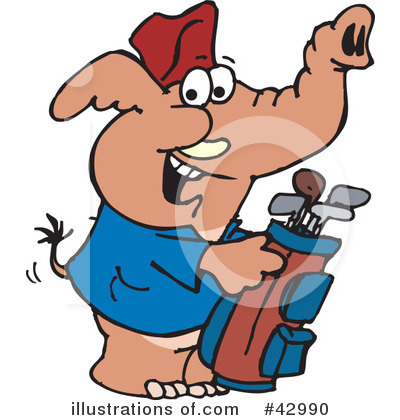 Golf Clipart #42990 by Dennis Holmes Designs