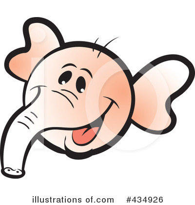 Royalty-Free (RF) Elephant Clipart Illustration by Lal Perera - Stock Sample #434926