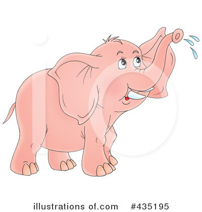 Royalty-Free (RF) Elephant Clipart Illustration by Alex Bannykh - Stock Sample #435195