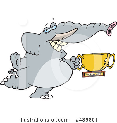Elephant Clipart #1044799 - Illustration by toonaday