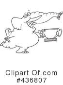 Elephant Clipart #436807 by toonaday