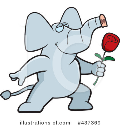 Royalty-Free (RF) Elephant Clipart Illustration by Cory Thoman - Stock Sample #437369