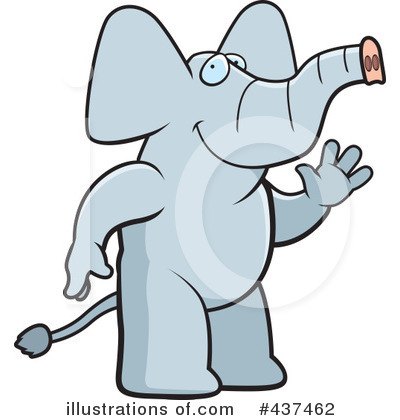 Royalty-Free (RF) Elephant Clipart Illustration by Cory Thoman - Stock Sample #437462