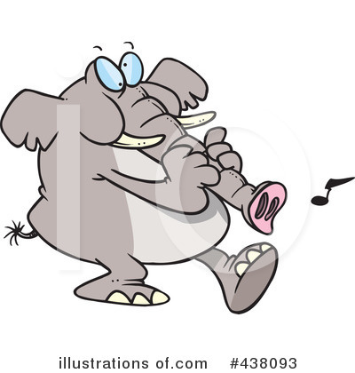 Elephant Clipart #438093 by toonaday