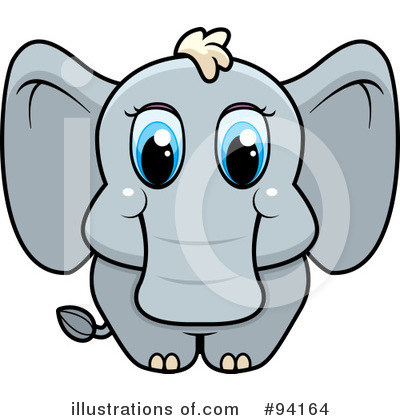 Royalty-Free (RF) Elephant Clipart Illustration by Cory Thoman - Stock Sample #94164