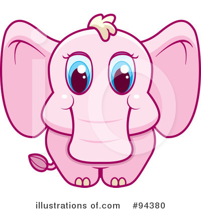 Royalty-Free (RF) Elephantn Clipart Illustration by Cory Thoman - Stock Sample #94380