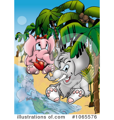 Royalty-Free (RF) Elephants Clipart Illustration by dero - Stock Sample #1065576