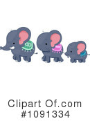 Elephants Clipart #1091334 by BNP Design Studio