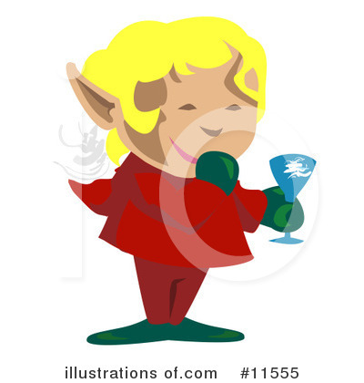 Royalty-Free (RF) Elf Clipart Illustration by AtStockIllustration - Stock Sample #11555