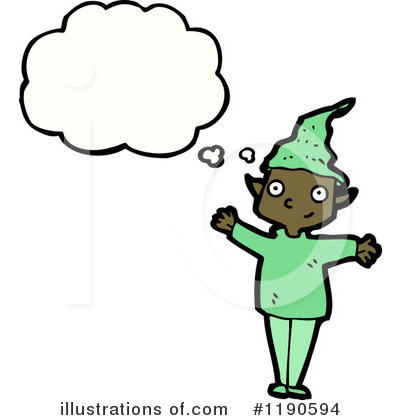 Royalty-Free (RF) Elf Clipart Illustration by lineartestpilot - Stock Sample #1190594