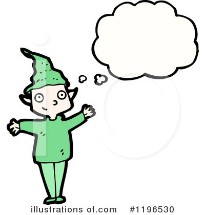 Royalty-Free (RF) Elf Clipart Illustration by lineartestpilot - Stock Sample #1196530
