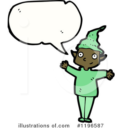 Royalty-Free (RF) Elf Clipart Illustration by lineartestpilot - Stock Sample #1196587