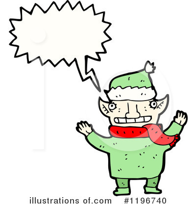 Royalty-Free (RF) Elf Clipart Illustration by lineartestpilot - Stock Sample #1196740
