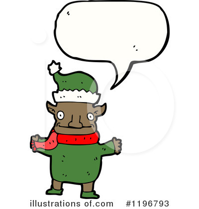 Royalty-Free (RF) Elf Clipart Illustration by lineartestpilot - Stock Sample #1196793