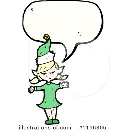 Royalty-Free (RF) Elf Clipart Illustration by lineartestpilot - Stock Sample #1196805