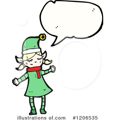 Royalty-Free (RF) Elf Clipart Illustration by lineartestpilot - Stock Sample #1206535