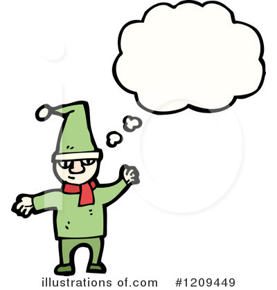Royalty-Free (RF) Elf Clipart Illustration by lineartestpilot - Stock Sample #1209449