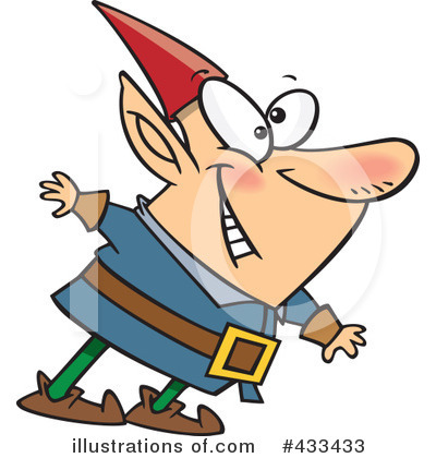 Royalty-Free (RF) Elf Clipart Illustration by toonaday - Stock Sample #433433